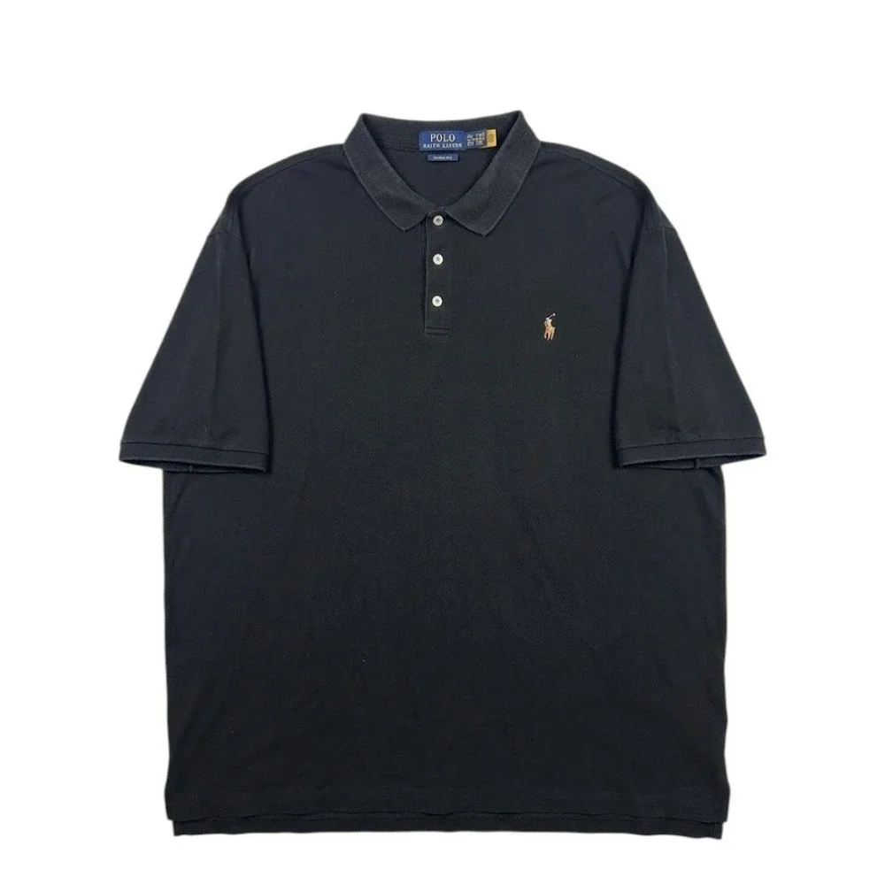 XXL Polo Ralph Lauren Mens Classic Fit Short Sleeve Polo Shirt Black Pony Logo